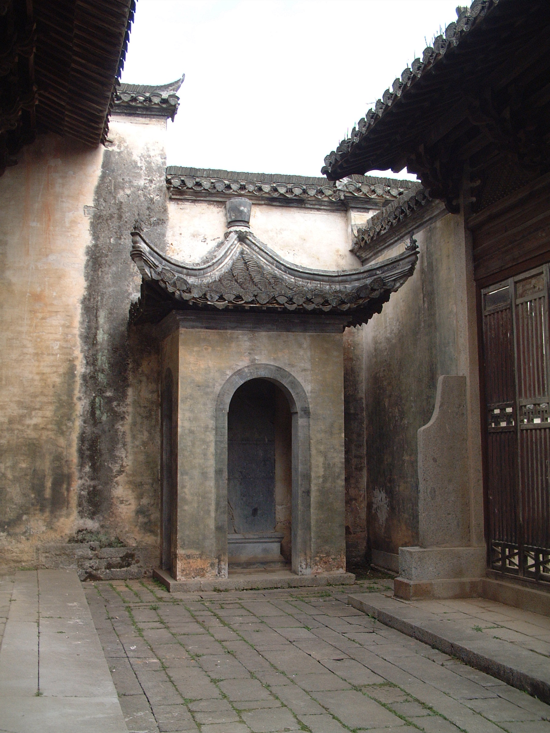 传统仿古中式徽派建筑民俗民居住宅马头墙SU模型CAD图纸大样详图